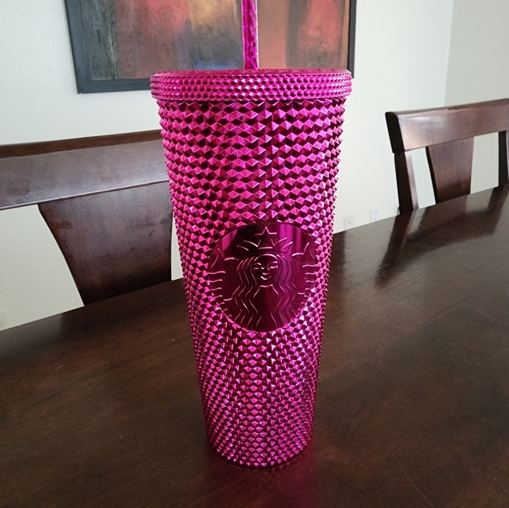 Starbucks 2022 hot pink tumbler